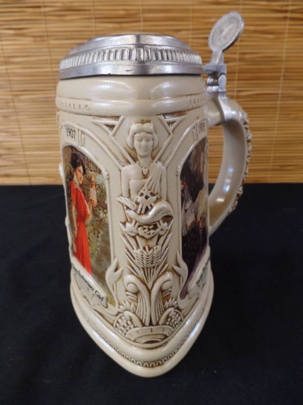 lot 123 image: Anheuser-Busch Steins