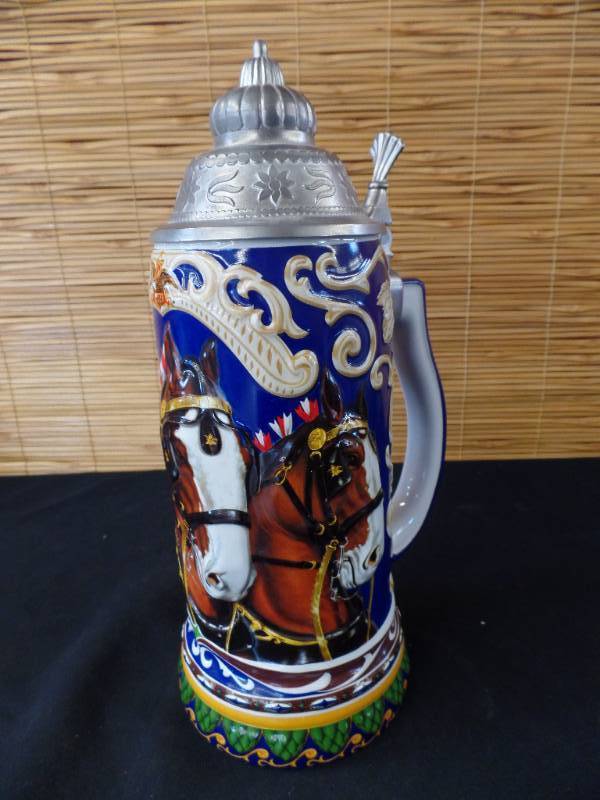 lot 157 image: Anheuser-Busch Steins
