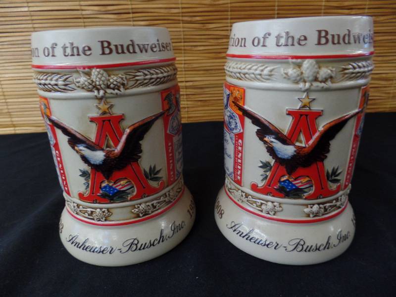 lot 160 image: Anheuser-Busch Series Steins