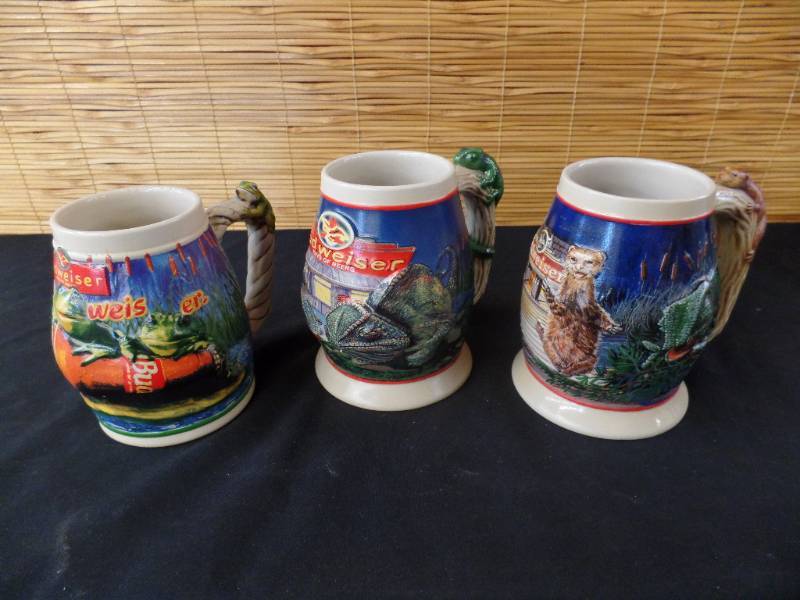 lot 161 image: Budweiser Steins