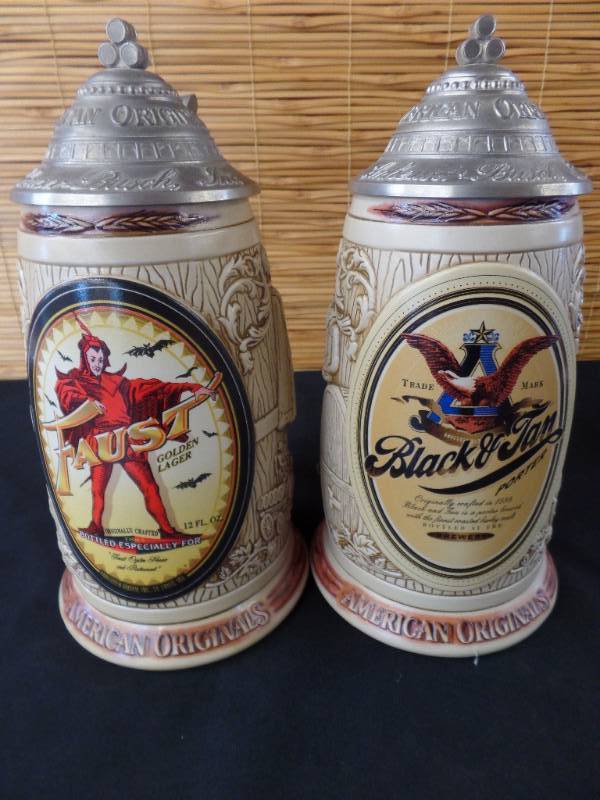 lot 167 image: Anheuser-Busch Series Steins