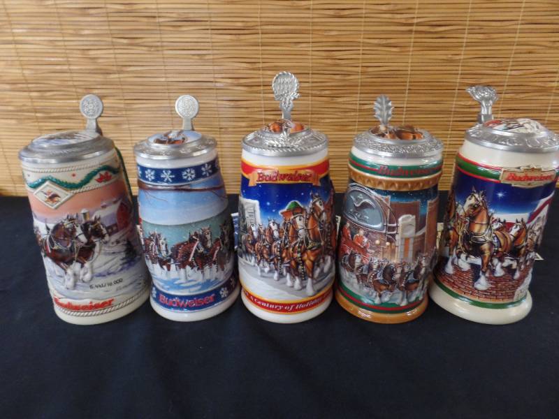 lot 179 image: Anheuser-Busch Series Steins