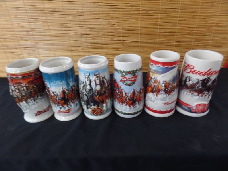 lot 181 image: Budweiser Holiday Steins