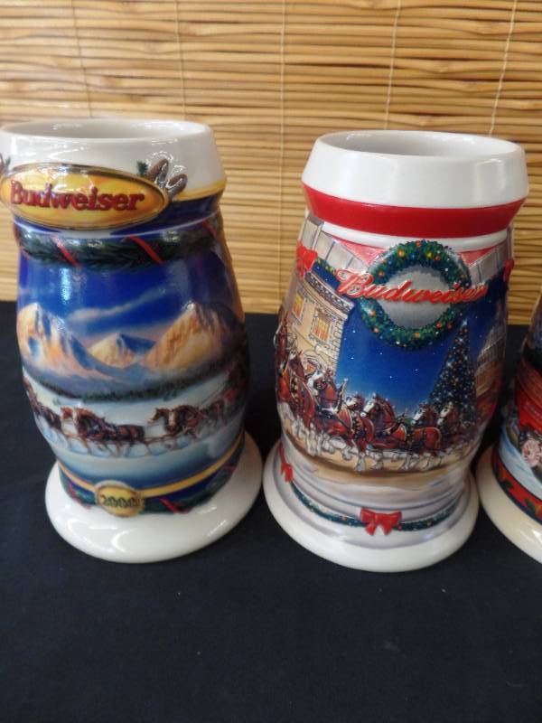 lot 183 image: Budweiser Holiday Steins