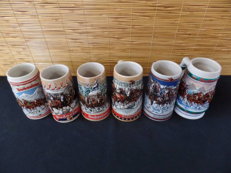 lot 184 image: Budweiser Holiday Steins