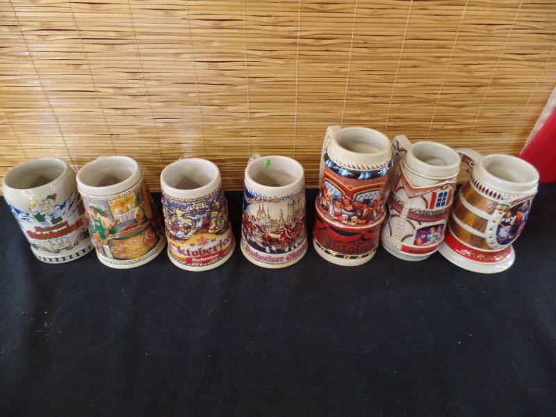lot 188 image: Budweiser and Anheuser-Busch Steins