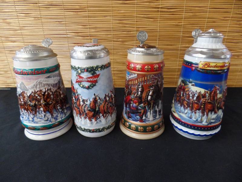 lot 191 image: Budweiser Holiday Steins
