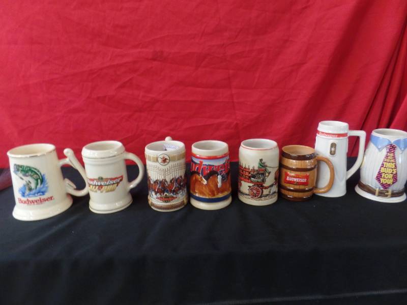 lot 205 image: Budweiser Steins