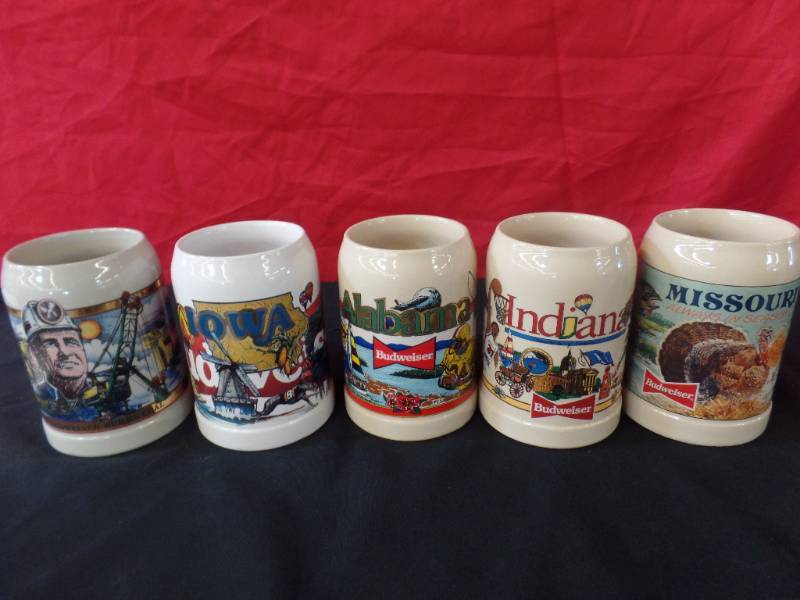 lot 206 image: Budweiser Steins