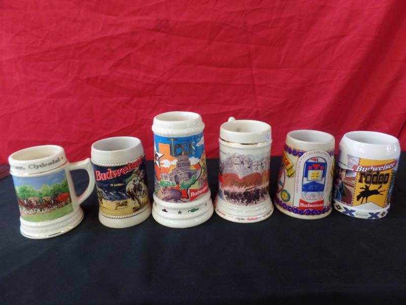 lot 207 image: Budweiser Steins