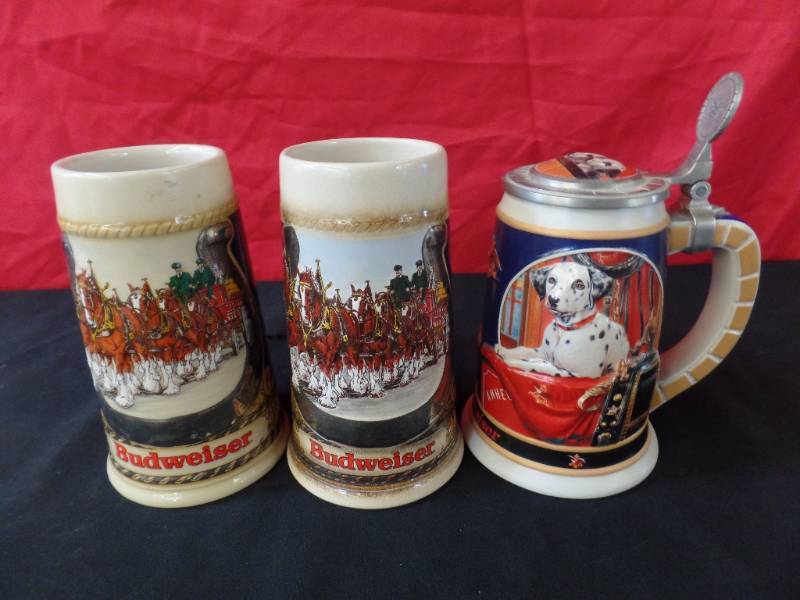 lot 209 image: Budweiser Steins
