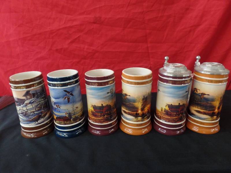 lot 211 image: Miller Terry Redlin Collector Stein Series