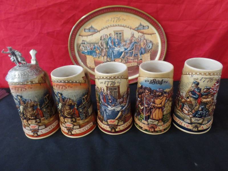 lot 216 image: Miller Steins and Tray
