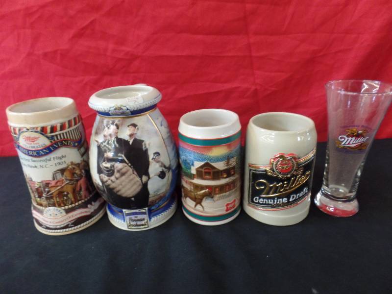 lot 219 image: Miller Steins And Glass
