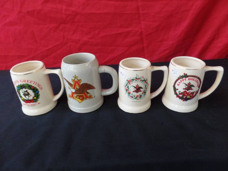 lot 222 image: Anheuser-Busch Holiday Steins