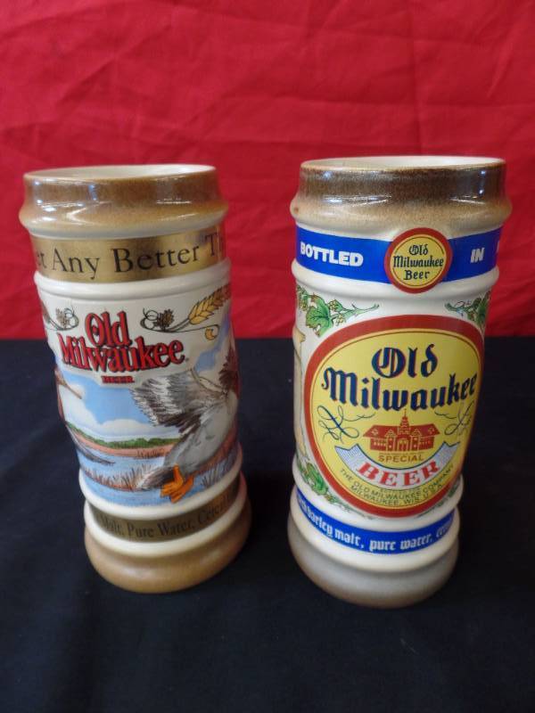 lot 233 image: Old Milwaukee Steins
