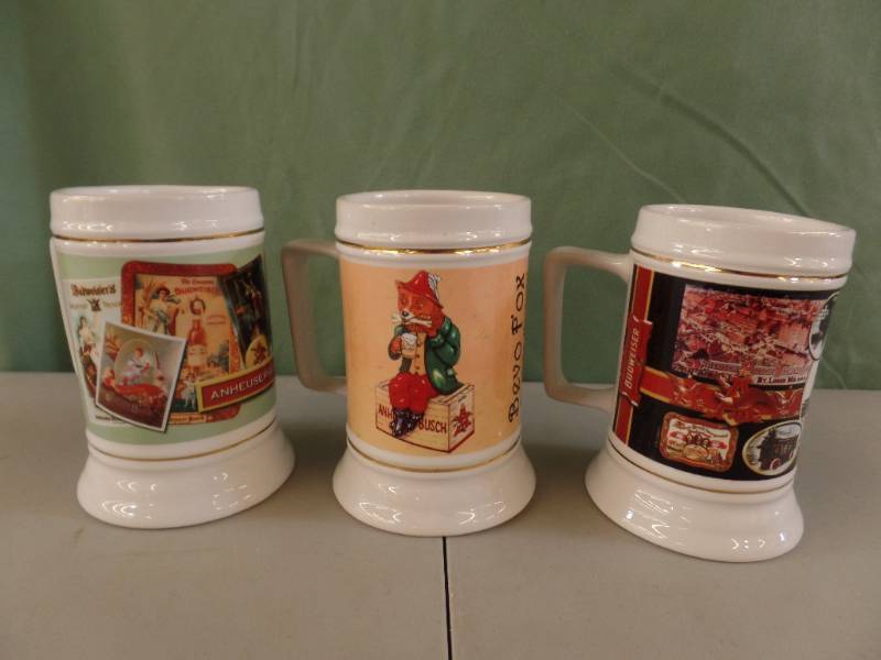 lot 261 image: Anheuser-Busch Steins