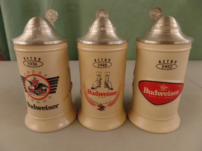 lot 287 image: Budweiser Series Steins
