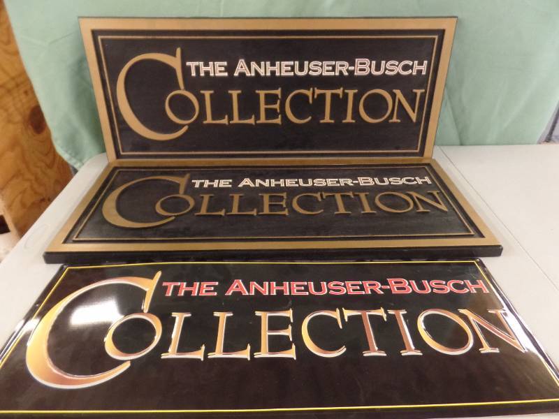 lot 303 image: Anheuser-Busch Wall Signs