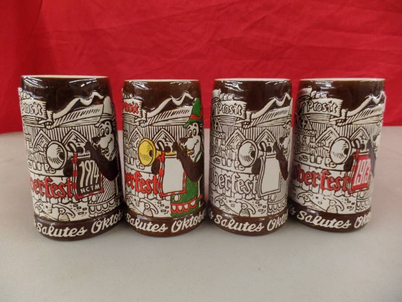 lot 314 image: Hamms Rare 1974 Oktoberfest Steins