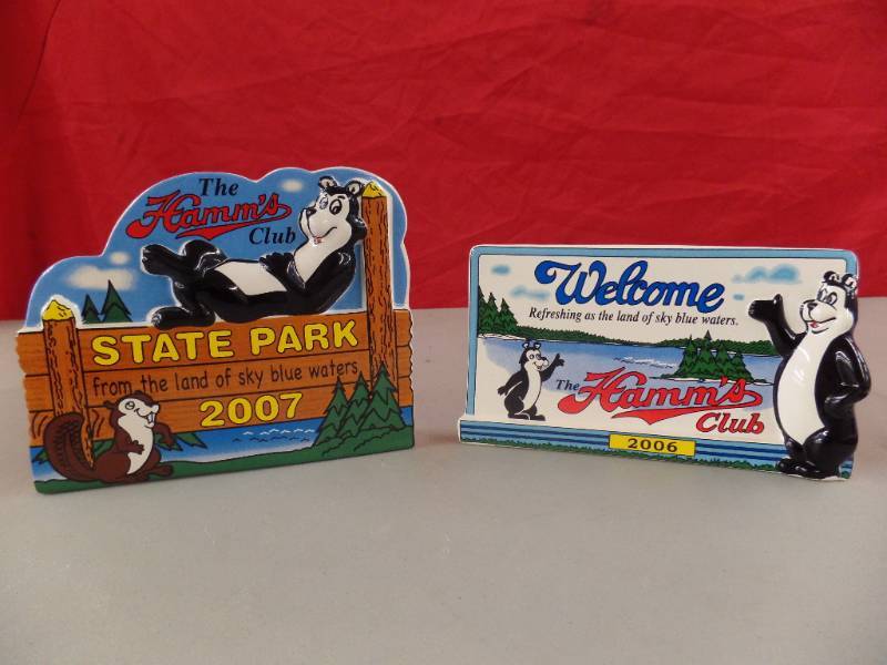 lot 338 image: Hamms Club Ceramic Plaques