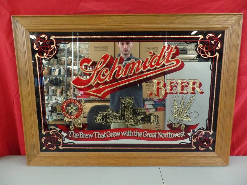 lot 363 image: Schmidt Advertising Mirror