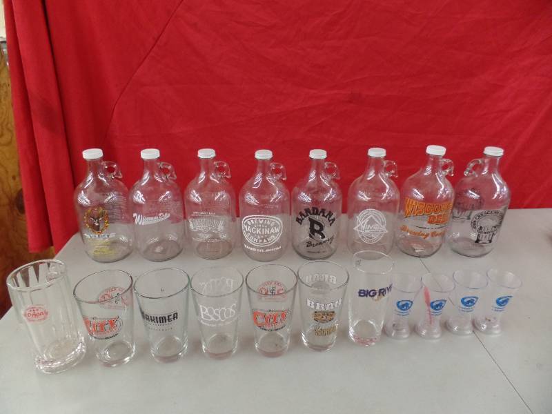lot 372 image: Growlers and Glasses