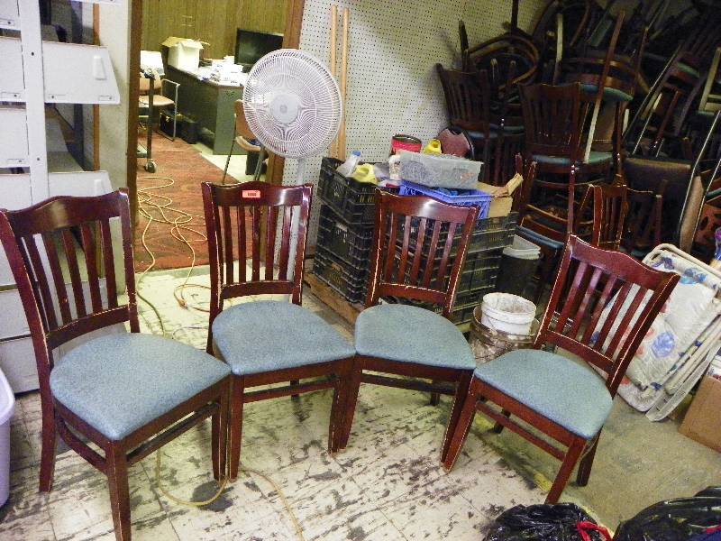Set Of 4 Restaurant Chairs Restaurant Dining Room Chairs K Bid