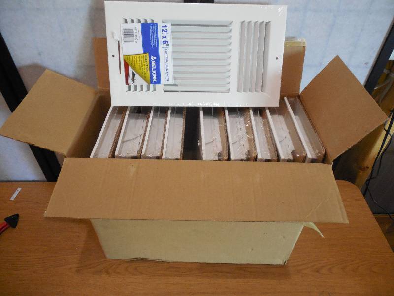 NEW (10) 12 in. x 6 in. 3 Way WallCeiling Register
