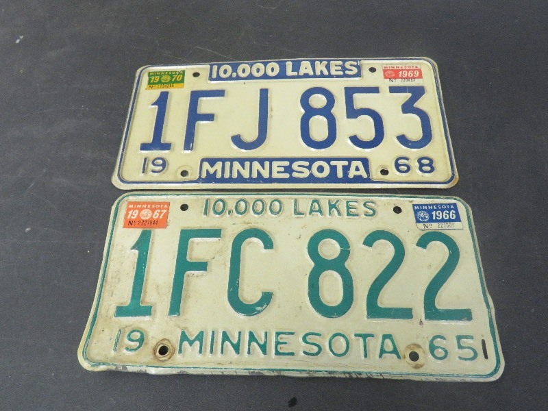 Vintage License Plates