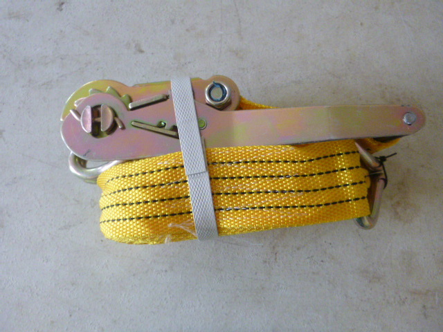 Ratchet Tie-Down with J Hooks