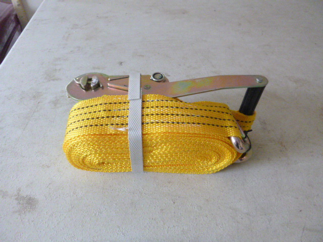 Ratchet Tie-Down with J Hooks