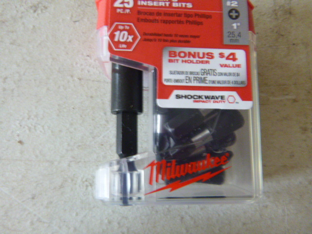Milwaukee 25 Piece Phillips Bits