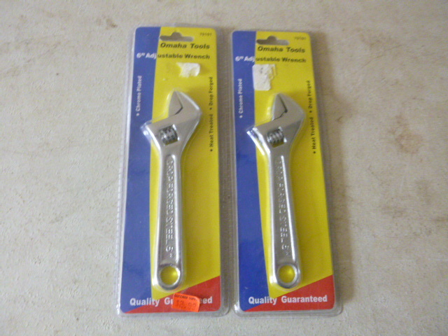 2 Omaha Tools Adjustable Wrenches