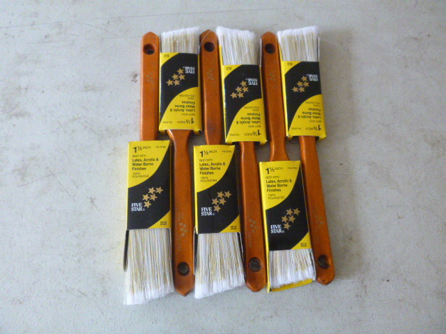 6 Five Star Paint Brushes