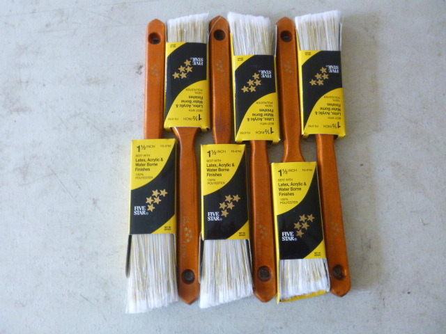 6 Five Star Paint Brushes