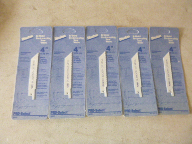 5 Disston Bi-Metal Reciprocating Saw Blades