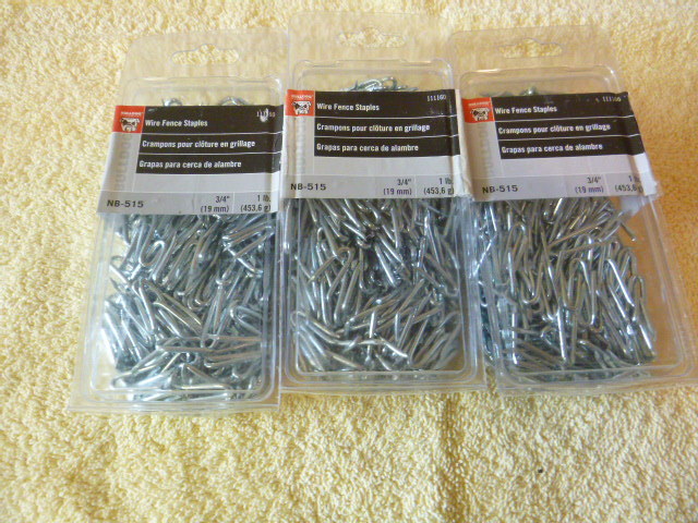 3 Packs of Bulldog Wire Fence Staples