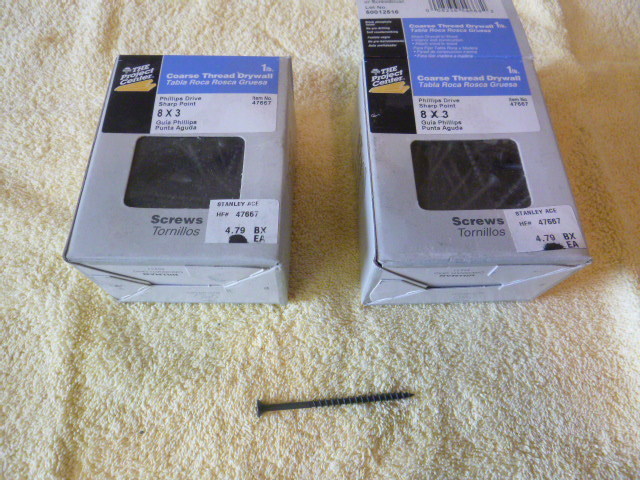 2 Boxes of Coarse Thread Drywall Screws