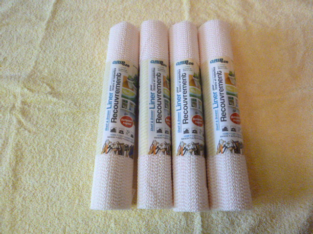 4 Rolls of Gripeze Shelf and Drawer Liners