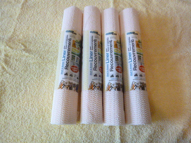 4 Rolls of Gripeze Shelf and Drawer Liners