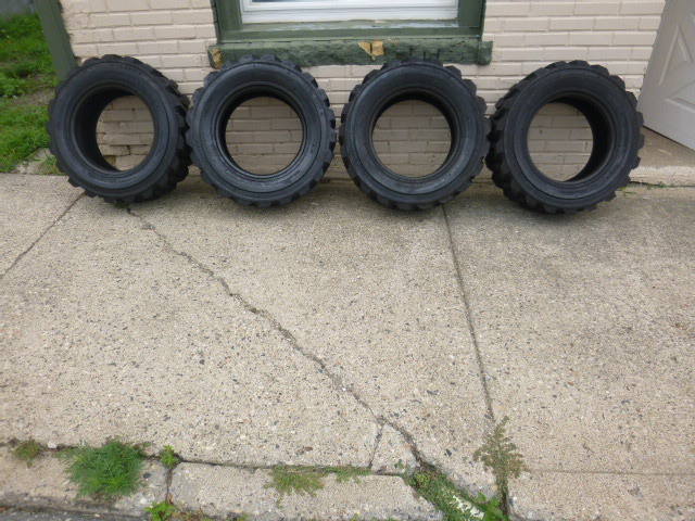 4 NEW Allied RBT Skid Loader Tires