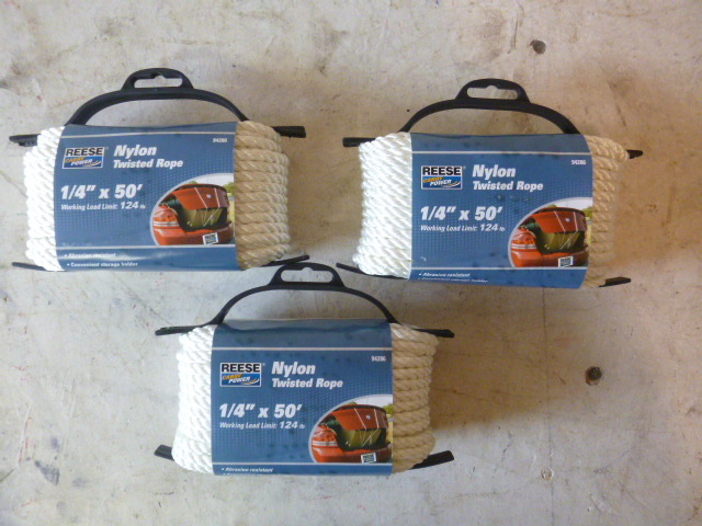 3 Spools of Reese Nylon Twisted Rope