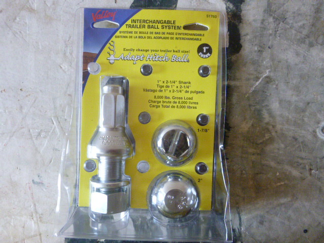 Valley Interchangeable Trailer Ball System