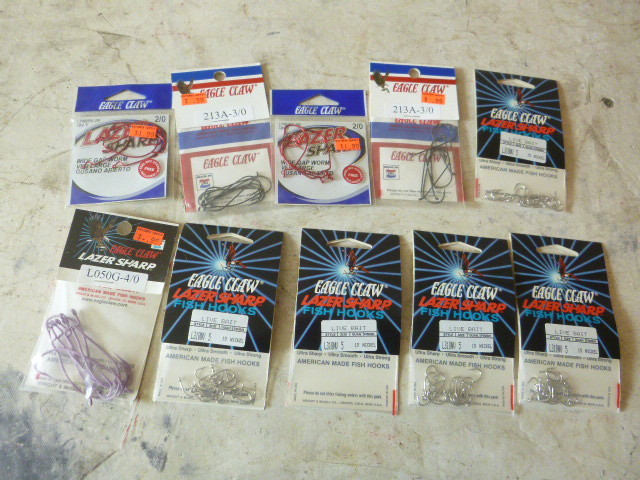 10 Packs of Miscellaneous Hooks