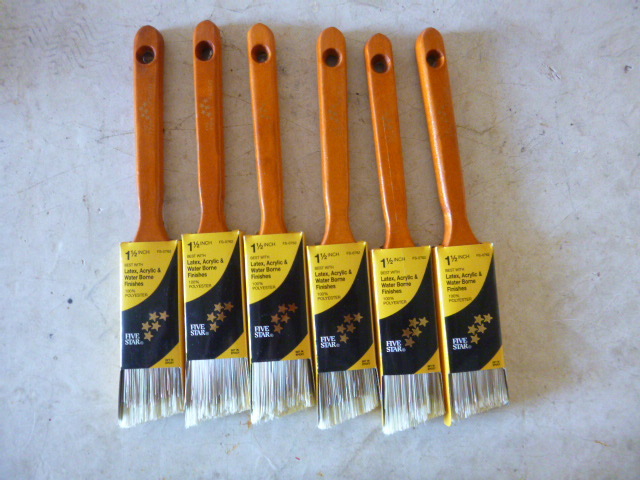 6 Five Star Paint Brushes