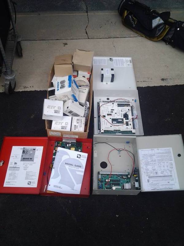 lot 34 image: Security System Boxes & Parts