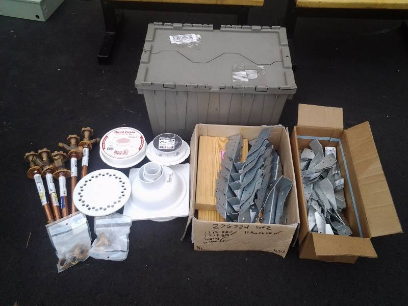 lot 35 image: New Frostless Wall Faucets ($40.00 Ea.), Drain & Related Parts, Framing Hardware-Truss Holders