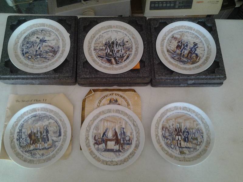 lot 70 image: 6-Limoges Lafayette Legacy Collector Plates