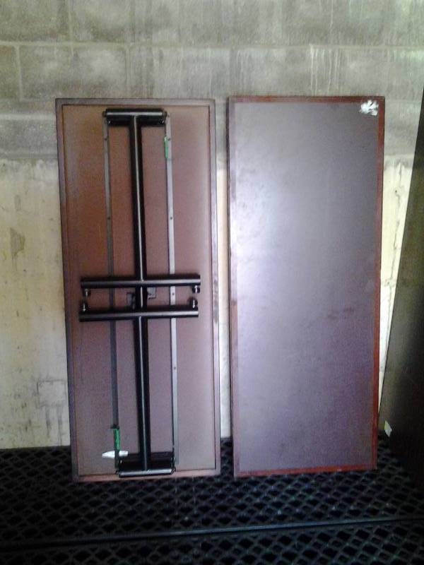 lot 84 image: 2 Heavy Duty Folding Leg Tables 2x5